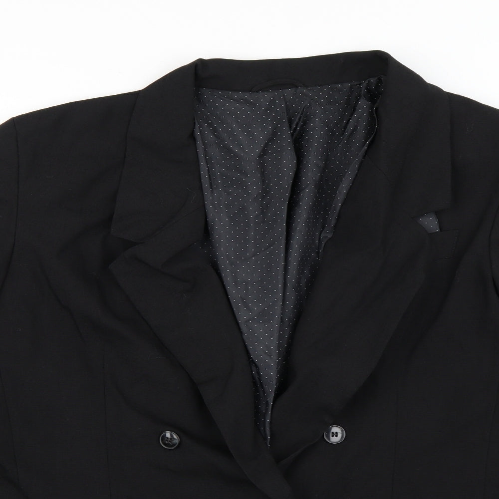 St Michael Mens Black   Jacket Suit Jacket Size 42