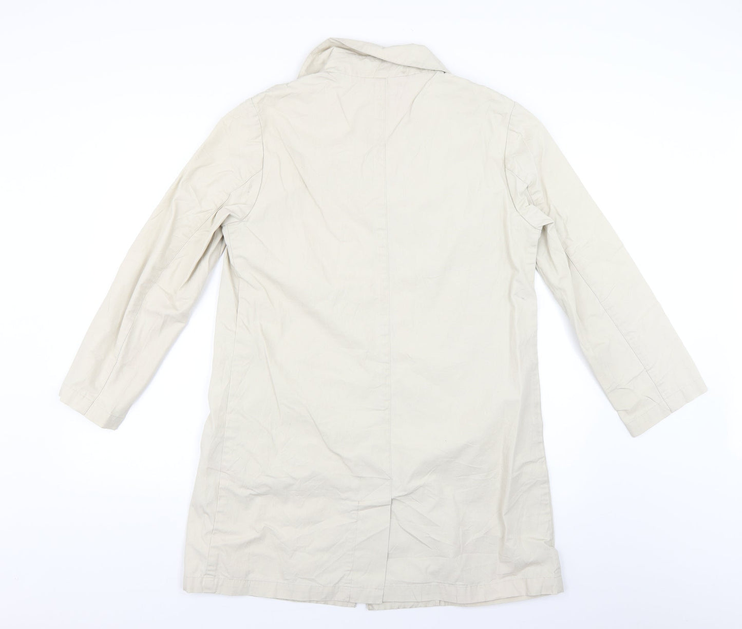 Per Una Womens Beige   Overcoat Coat Size S