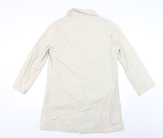 Per Una Womens Beige   Overcoat Coat Size S