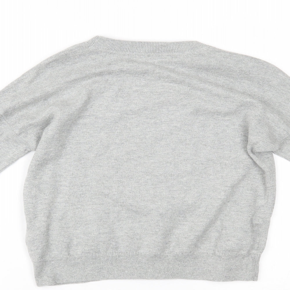 Gap Girls Grey   Pullover Jumper Size 10-11 Years