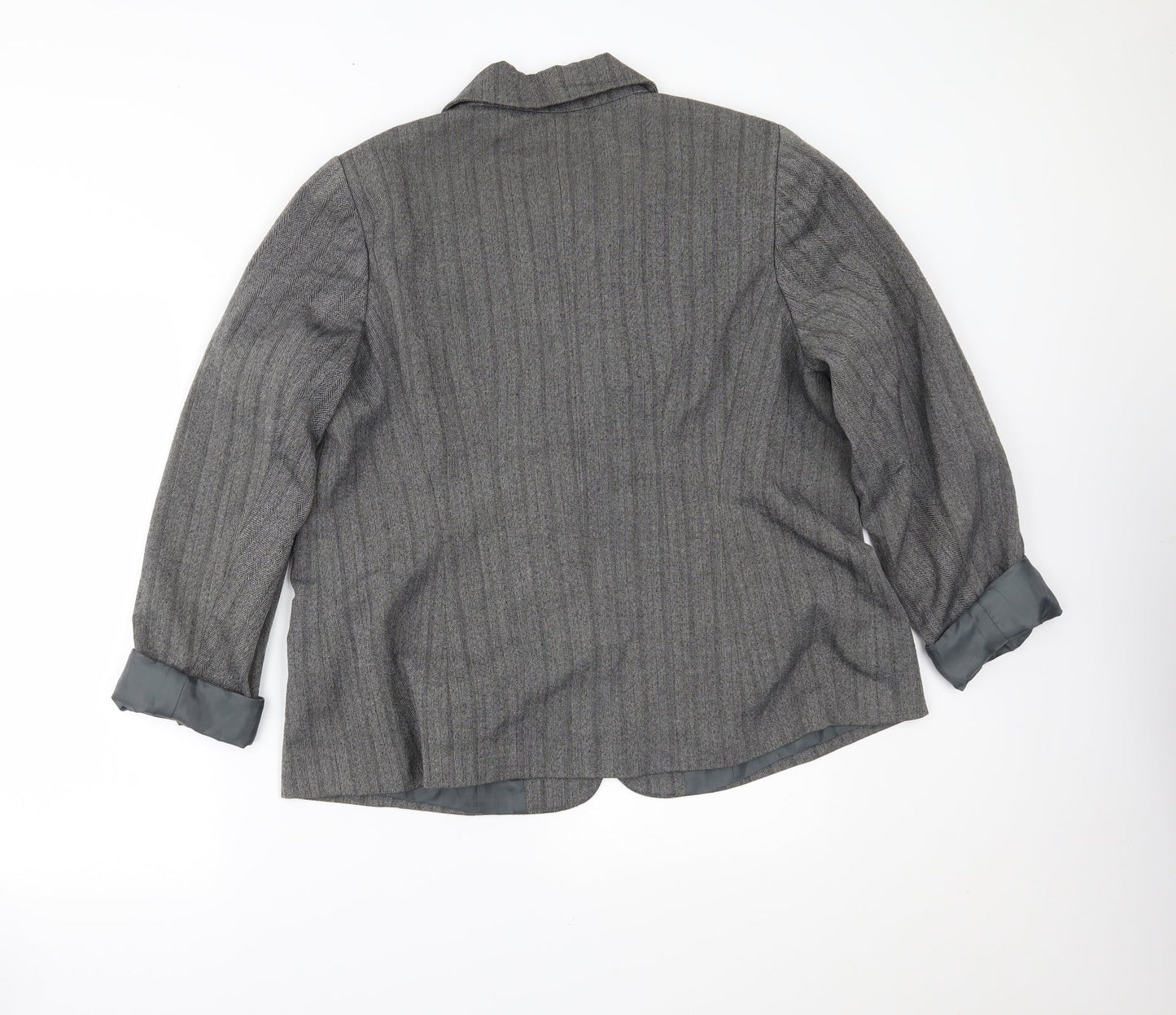 Encore Womens Grey   Jacket Blazer Size 16