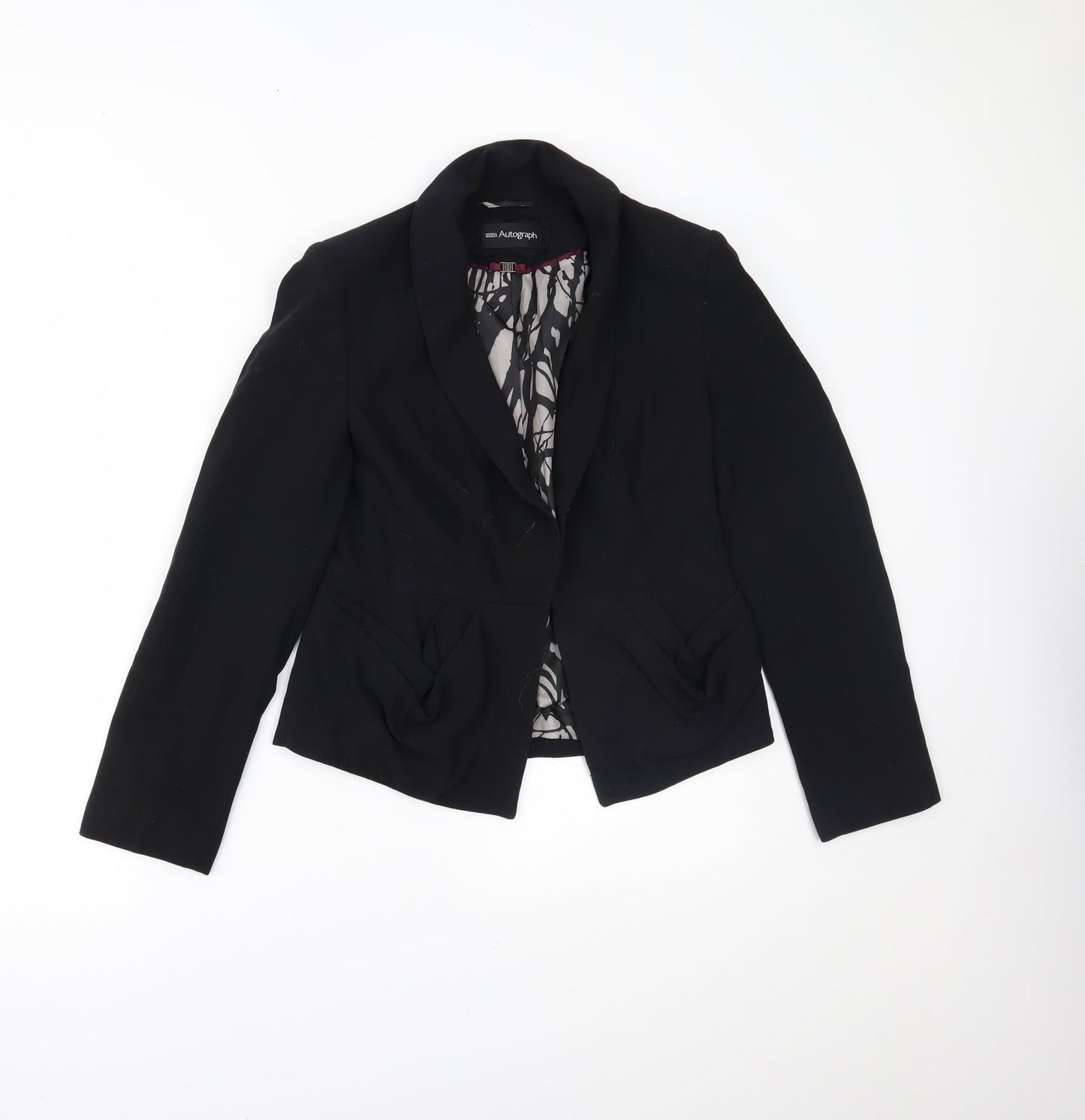 Marks and Spencer Womens Black   Gilet Blazer Size 10