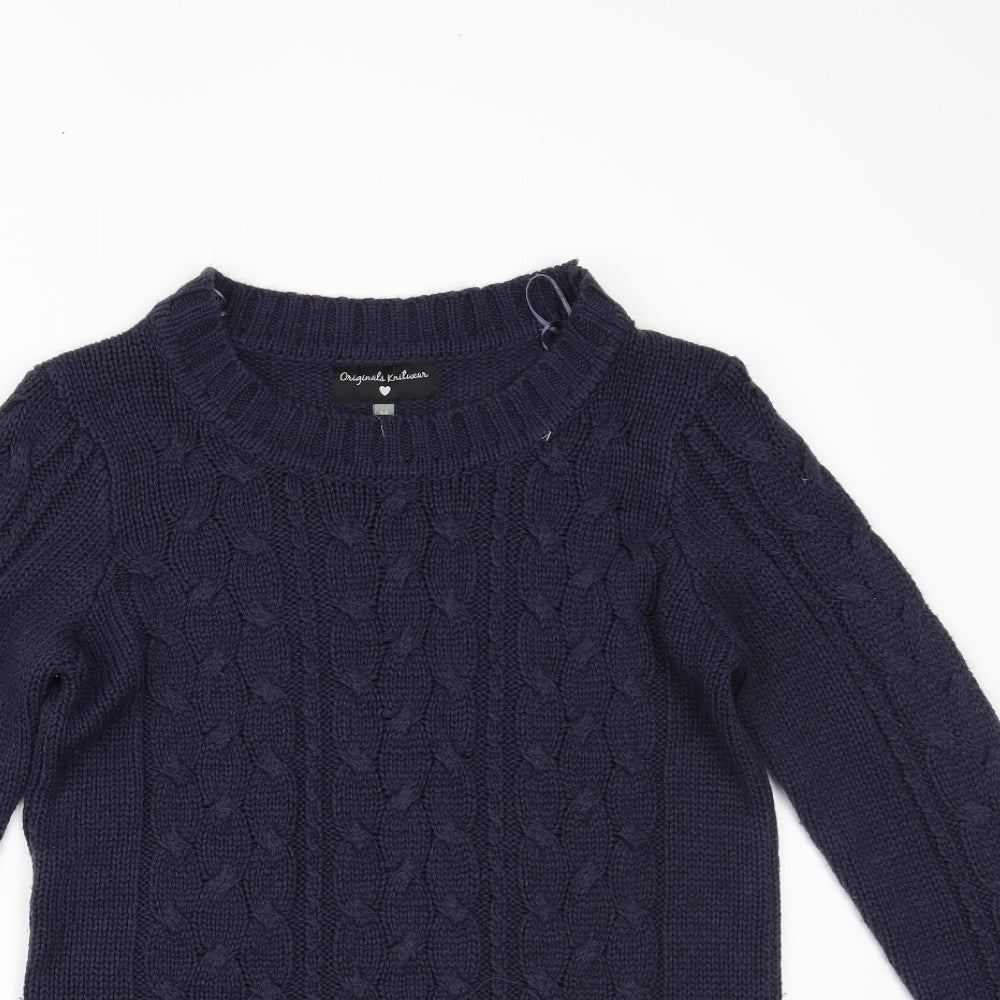 Originals Knitwear Womens Blue   Pullover Jumper Size M