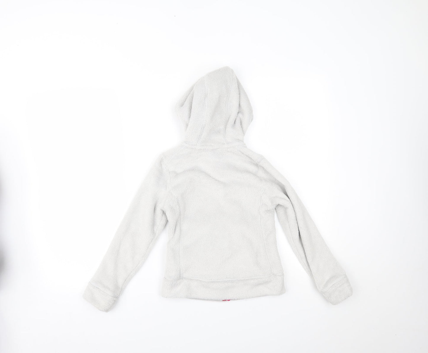 DECATHLON Girls White   Full Zip Hoodie Size 8 Years
