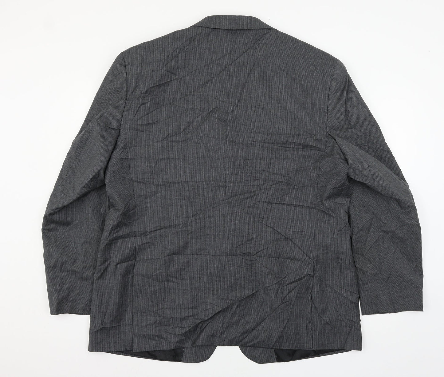 Pierre Cardin Mens Black Striped  Jacket Suit Jacket Size XL
