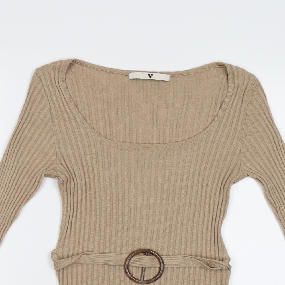 Very Womens Beige   Pullover Jumper Size 12