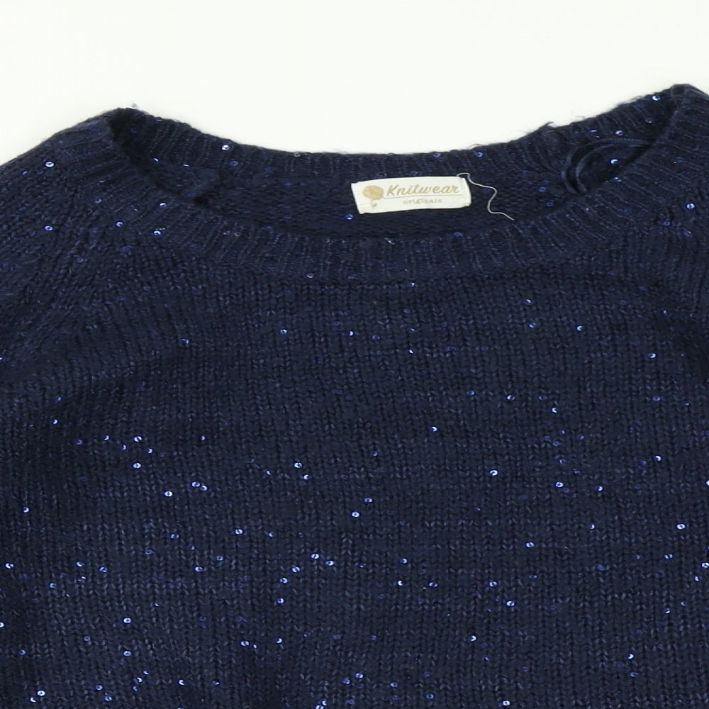 Knitwear Womens Blue   Pullover Jumper Size L
