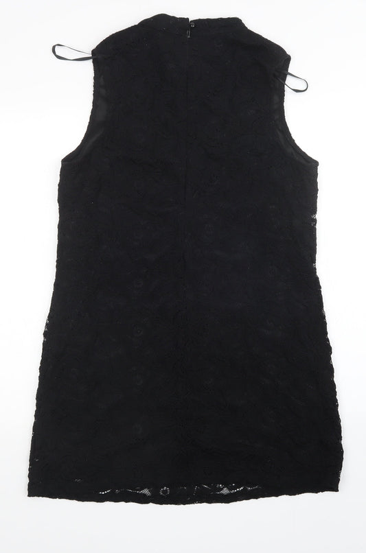 AX Womens Black Floral  Sheath  Size 14