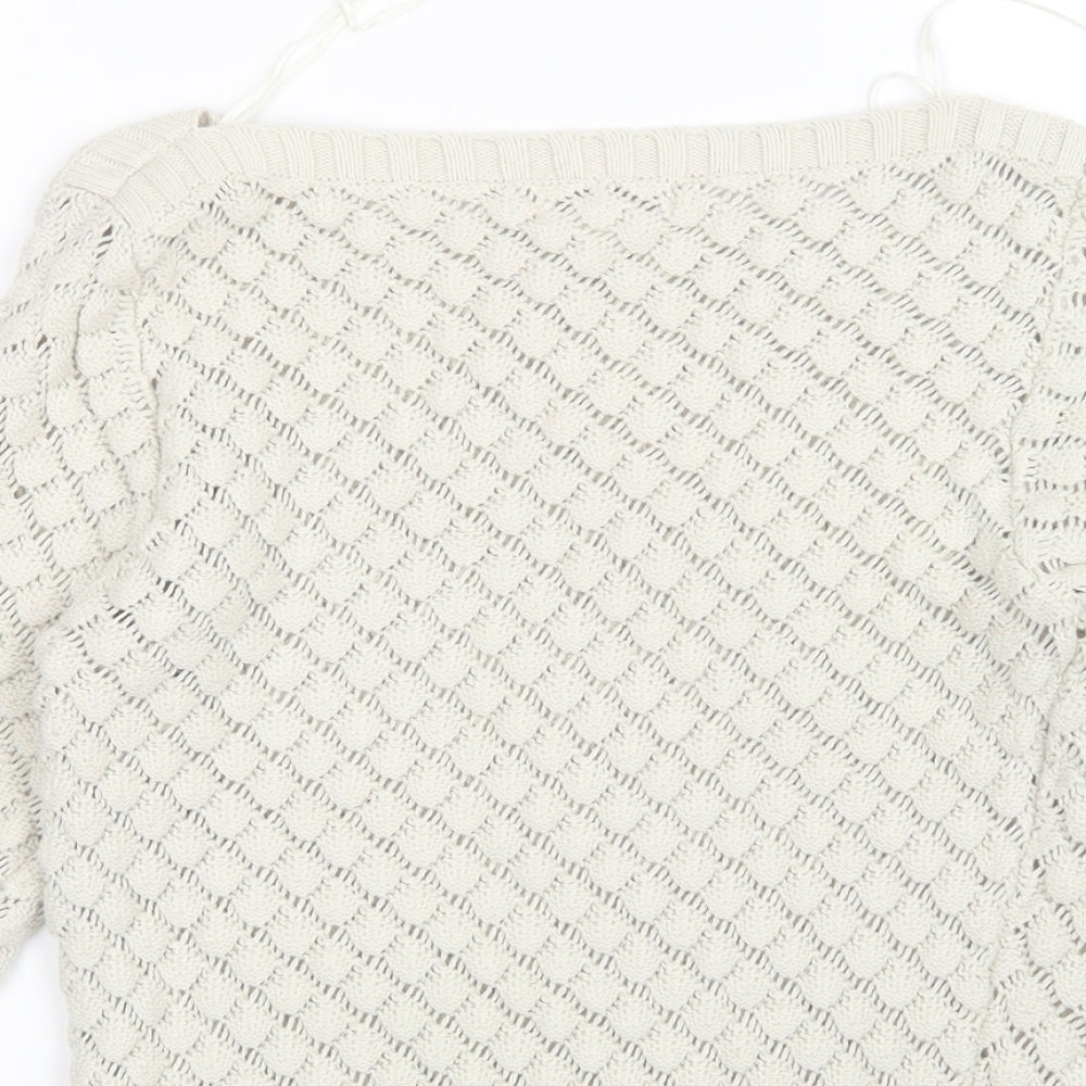 Monsoon Womens Beige   Pullover Jumper Size 10