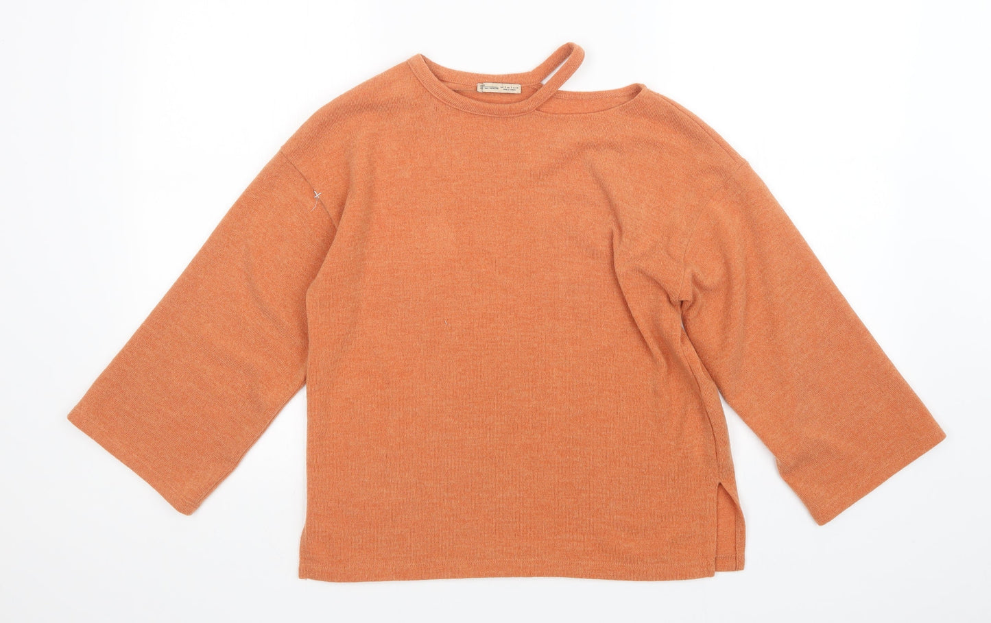 Zara Womens Orange   Pullover Jumper Size S