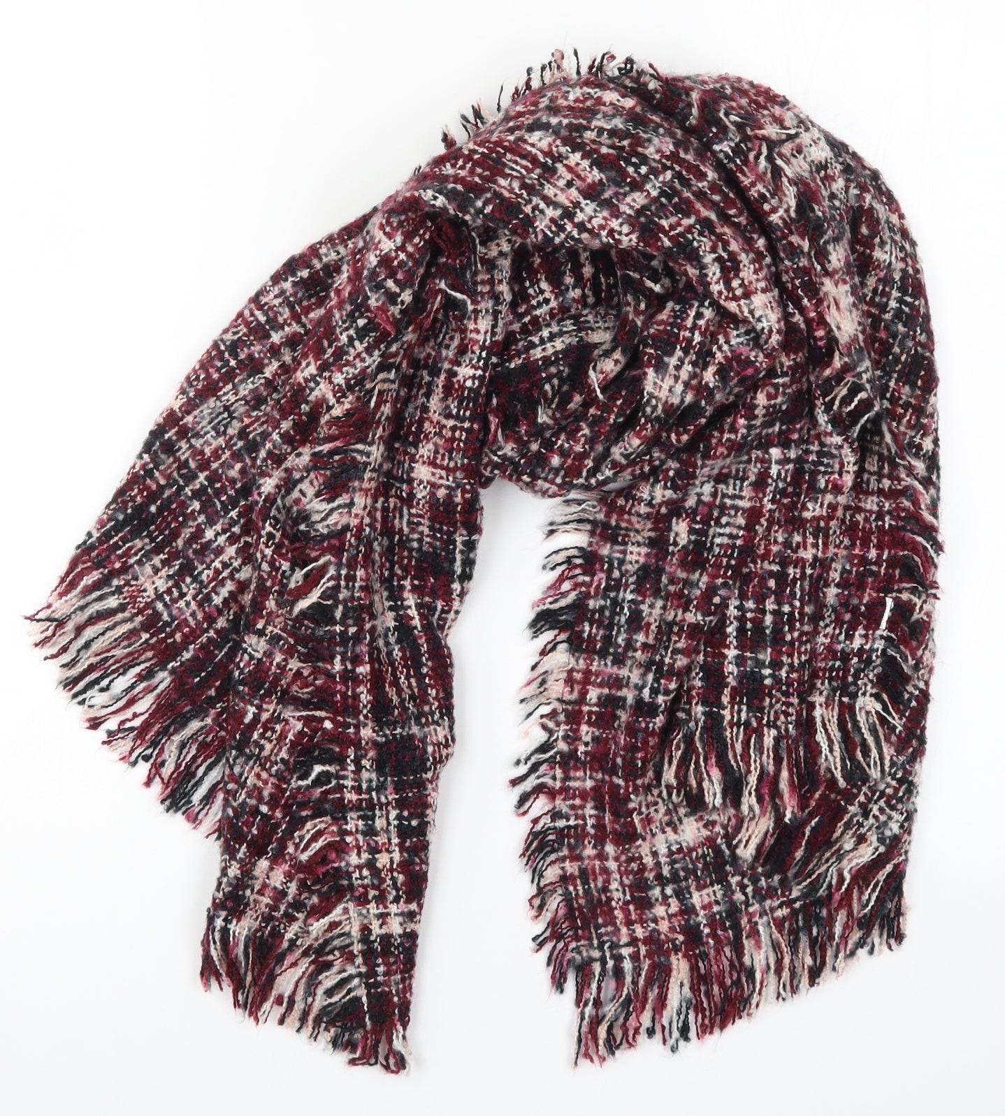 Preworn Womens Pink Check   Scarf