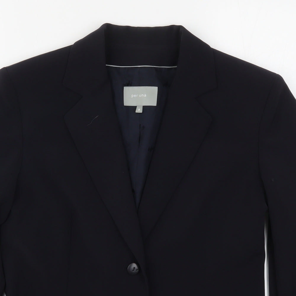 Per Una Womens Blue   Jacket Suit Jacket Size 8