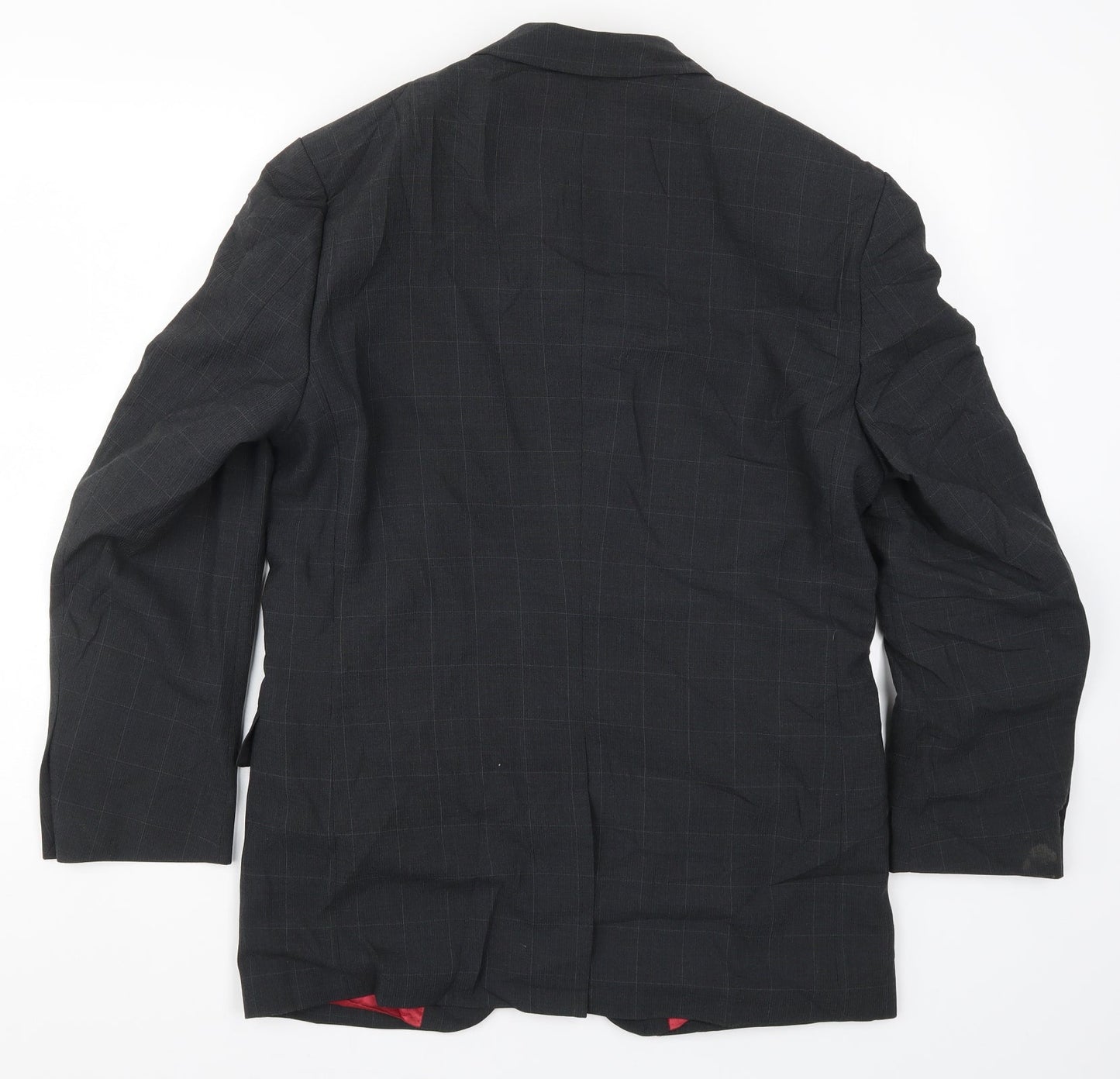 Hugo James Mens Grey Check  Jacket Suit Jacket Size 36