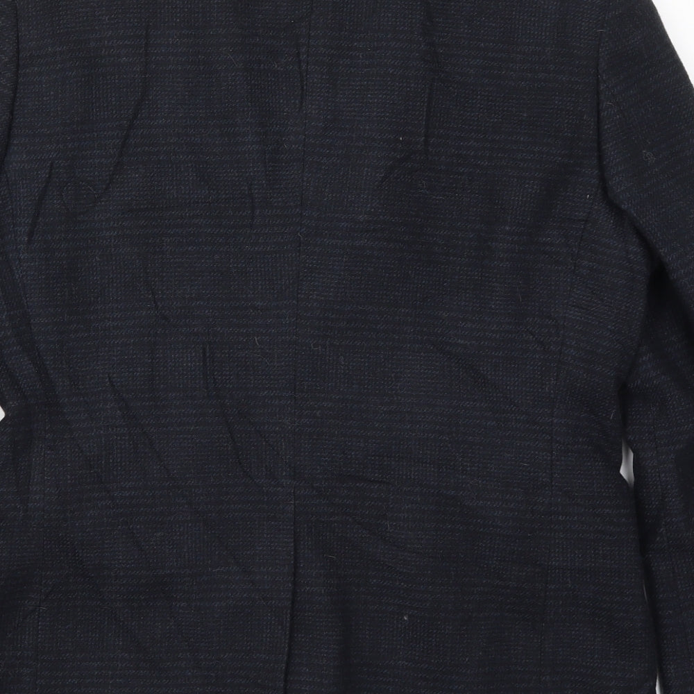 Burton Mens Blue Striped  Jacket Suit Jacket Size M