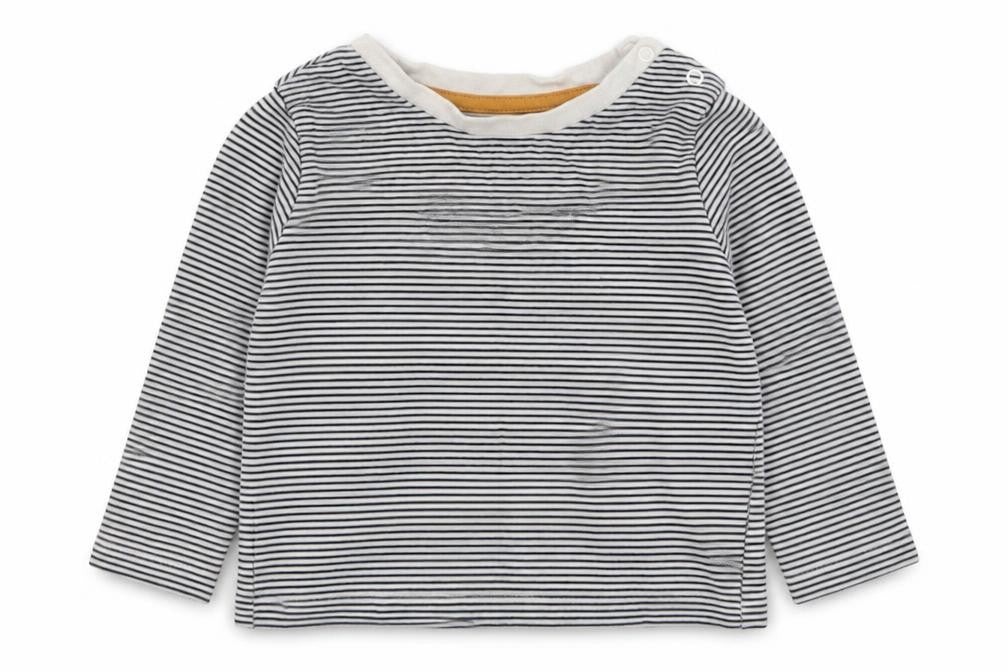 F&F Boys Blue Striped  Basic T-Shirt Size 12-18 Months