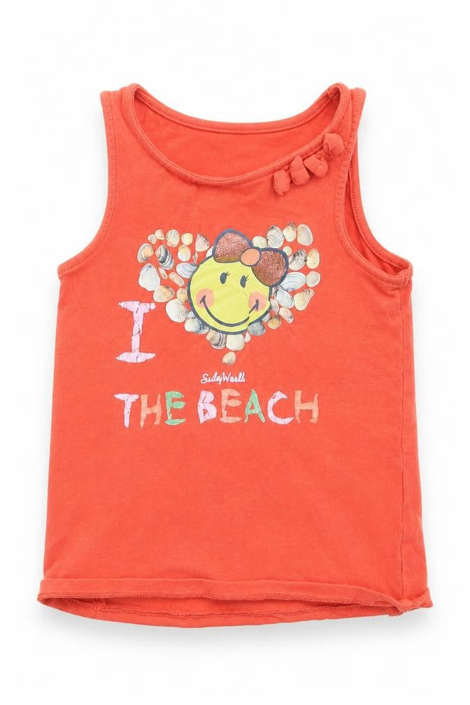 Smiley World Girls Orange   Basic Tank Size 6 Years