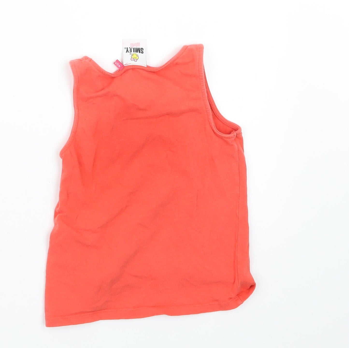 Smiley World Girls Orange   Basic Tank Size 6 Years