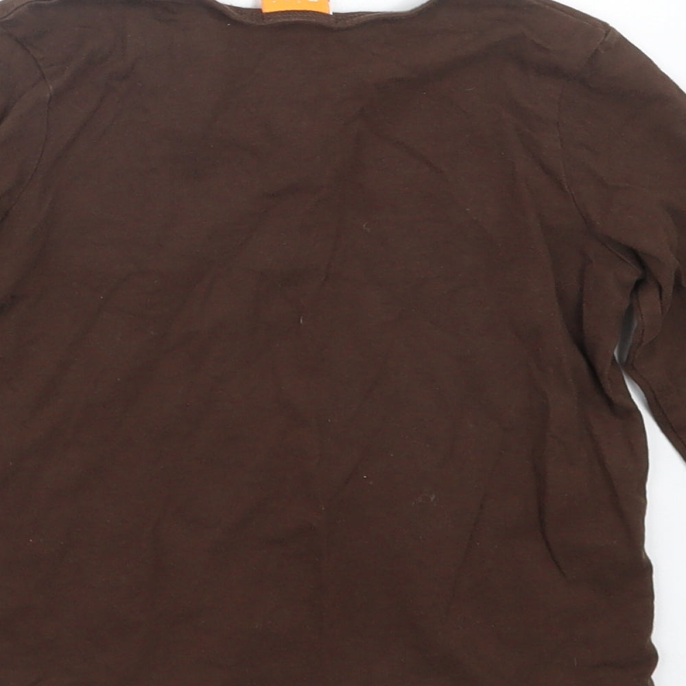 MINIMODE Girls Brown   Basic T-Shirt Size 5-6 Years