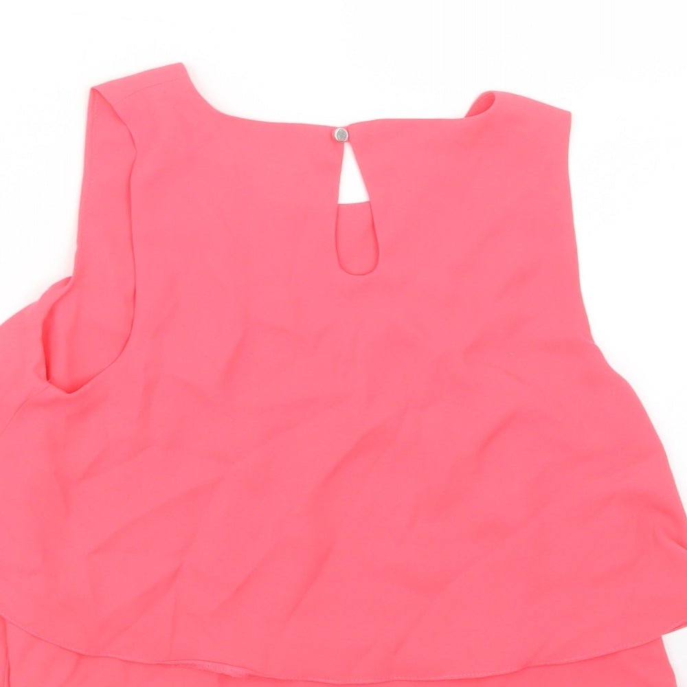 Candy Couture Girls Pink   Basic Blouse Size 10-11 Years