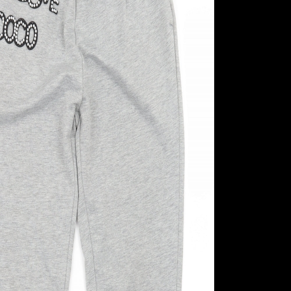 Cherry Koko Womens Grey   Jogger Trousers Size S L25 in