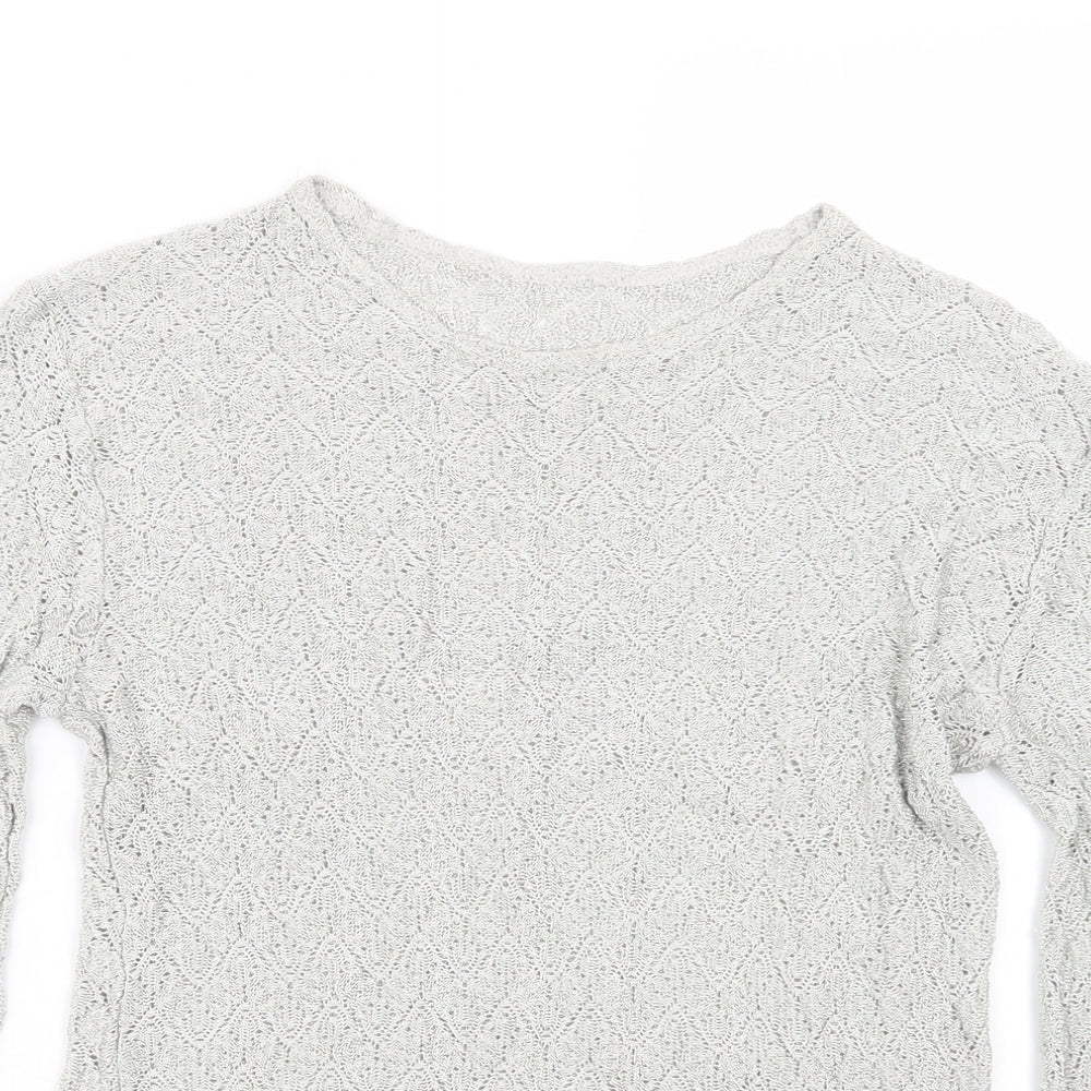St Bernard Womens Grey  Knit Pullover Jumper Size 14