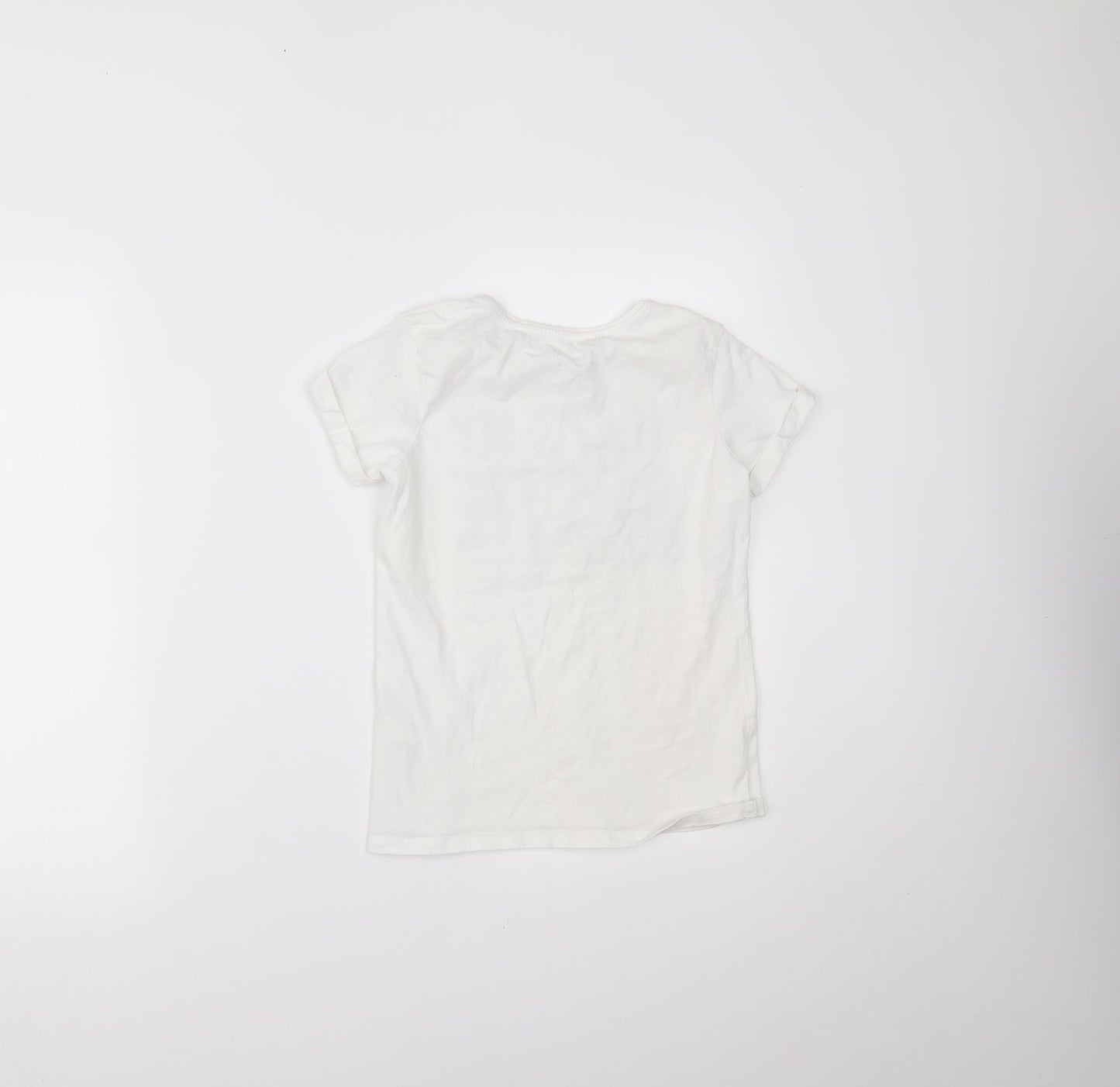 Primark Girls White   Pullover T-Shirt Size 10-11 Years