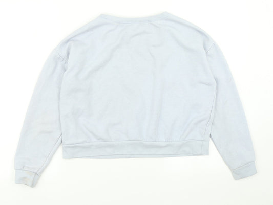 915 Generation Girls Black   Pullover Sweatshirt Size 12-13 Years  - cropped