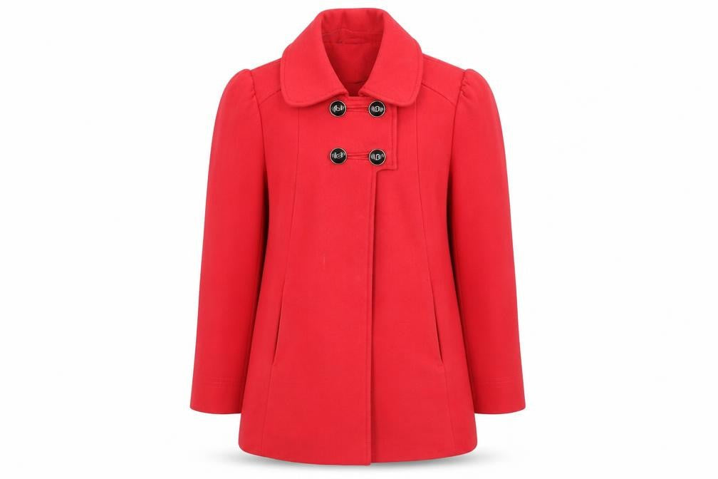 G. Womens Pink   Overcoat Coat Size 14