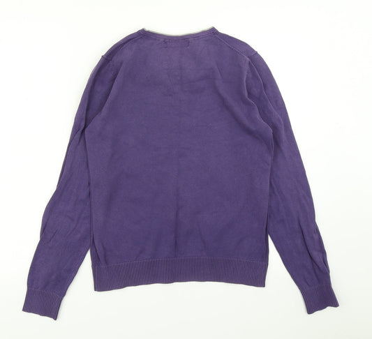 Burton Mens Purple  Knit Pullover Jumper Size S