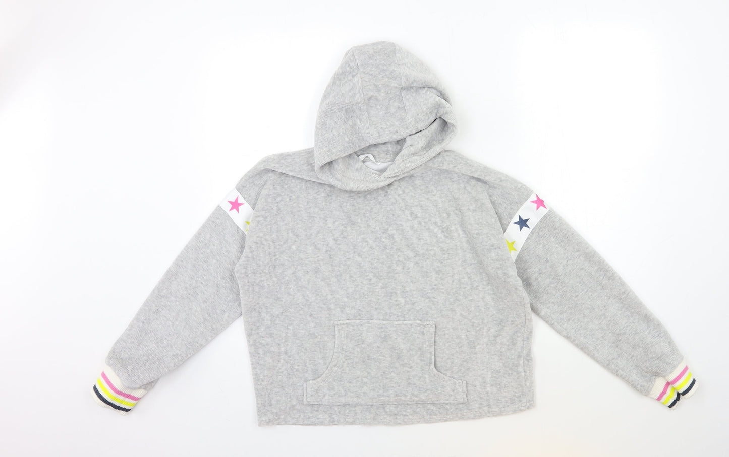 Marks and Spencer Girls Grey   Pullover Hoodie Size 14 Years