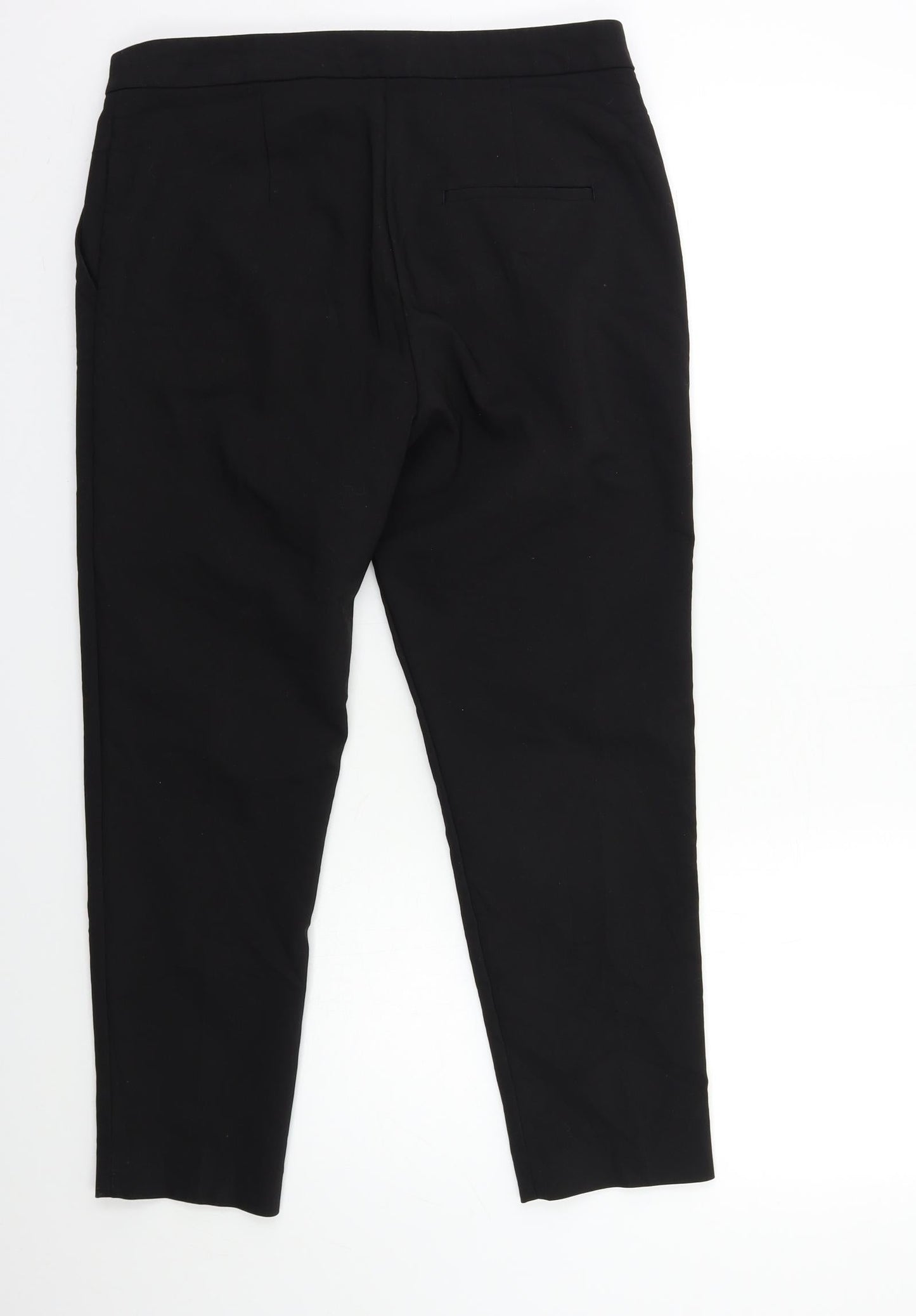 H&M Womens Black   Trousers  Size 12 L25 in