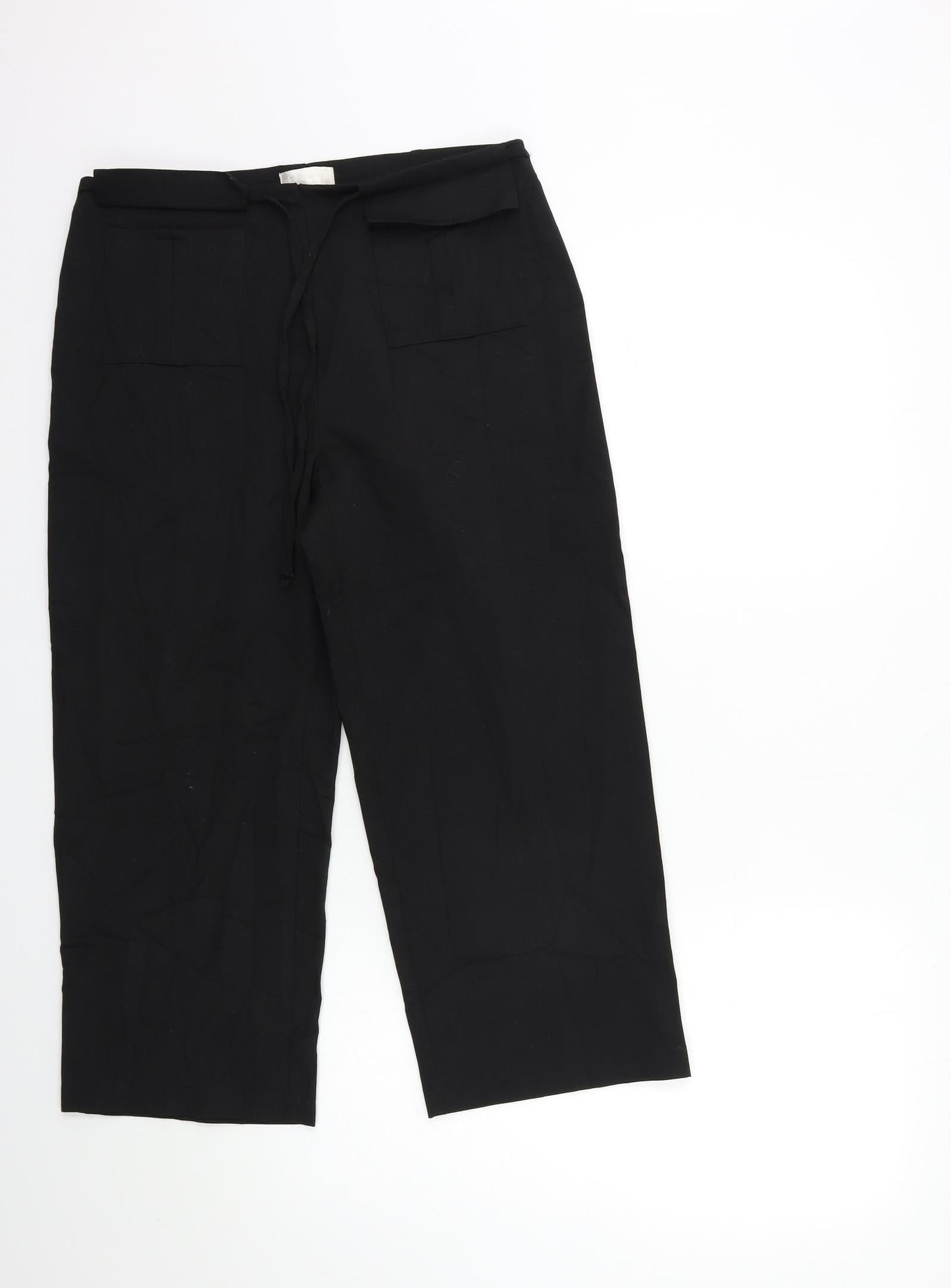For Women Womens Black   Trousers  Size 12 L22 in