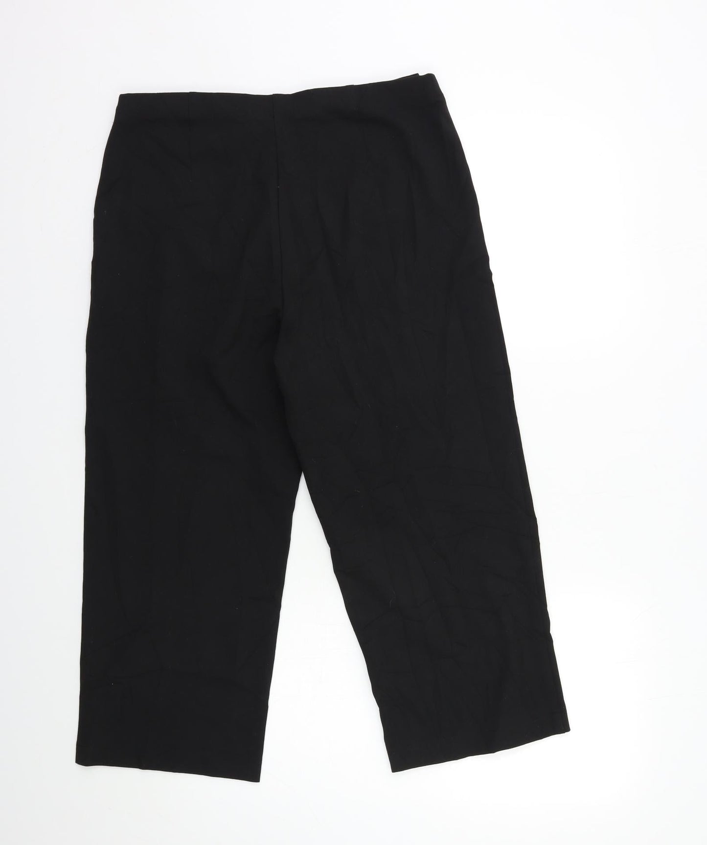 For Women Womens Black   Trousers  Size 12 L22 in