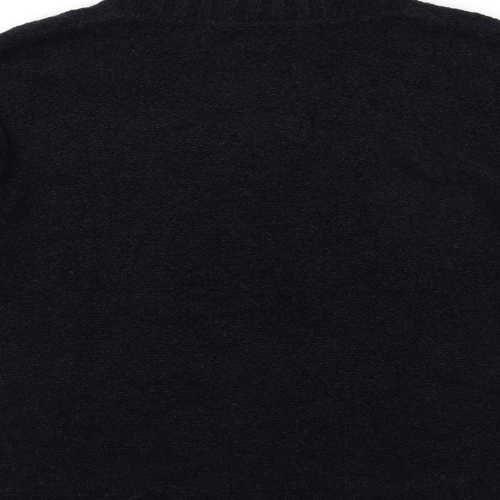 Todays Woman Womens Black  Knit Pullover Jumper Size L