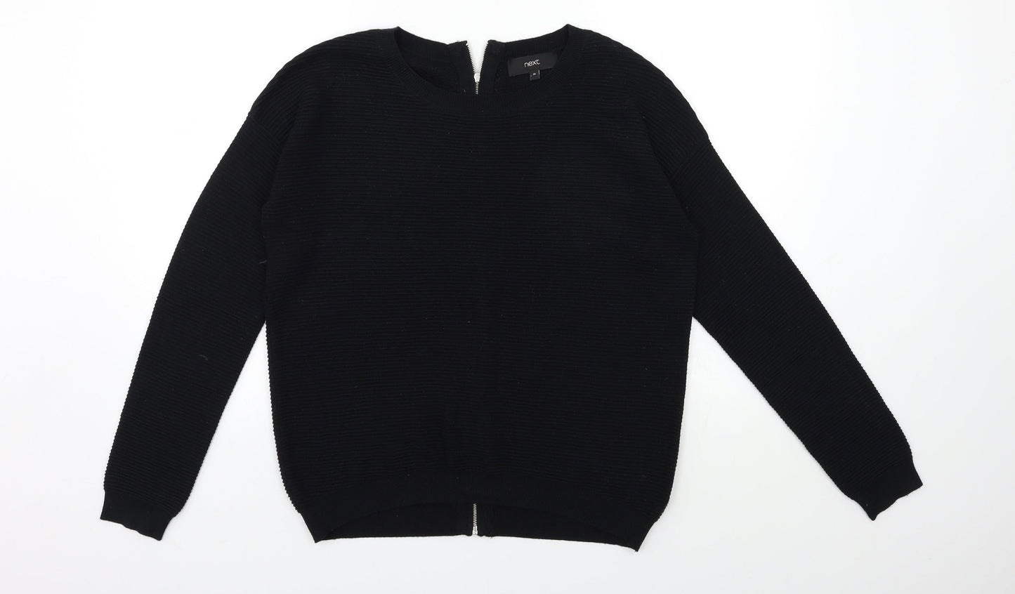 NEXT Womens Black  Knit Pullover Jumper Size 10