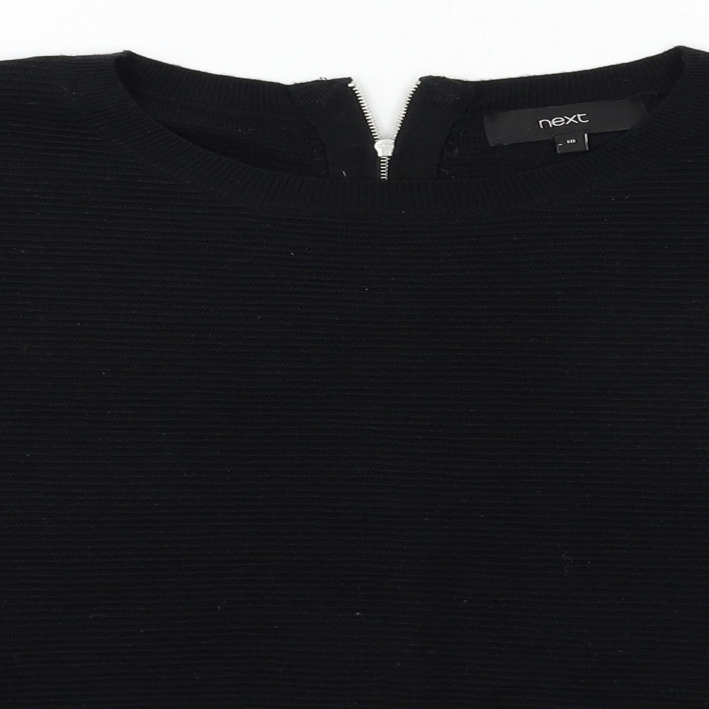 NEXT Womens Black  Knit Pullover Jumper Size 10