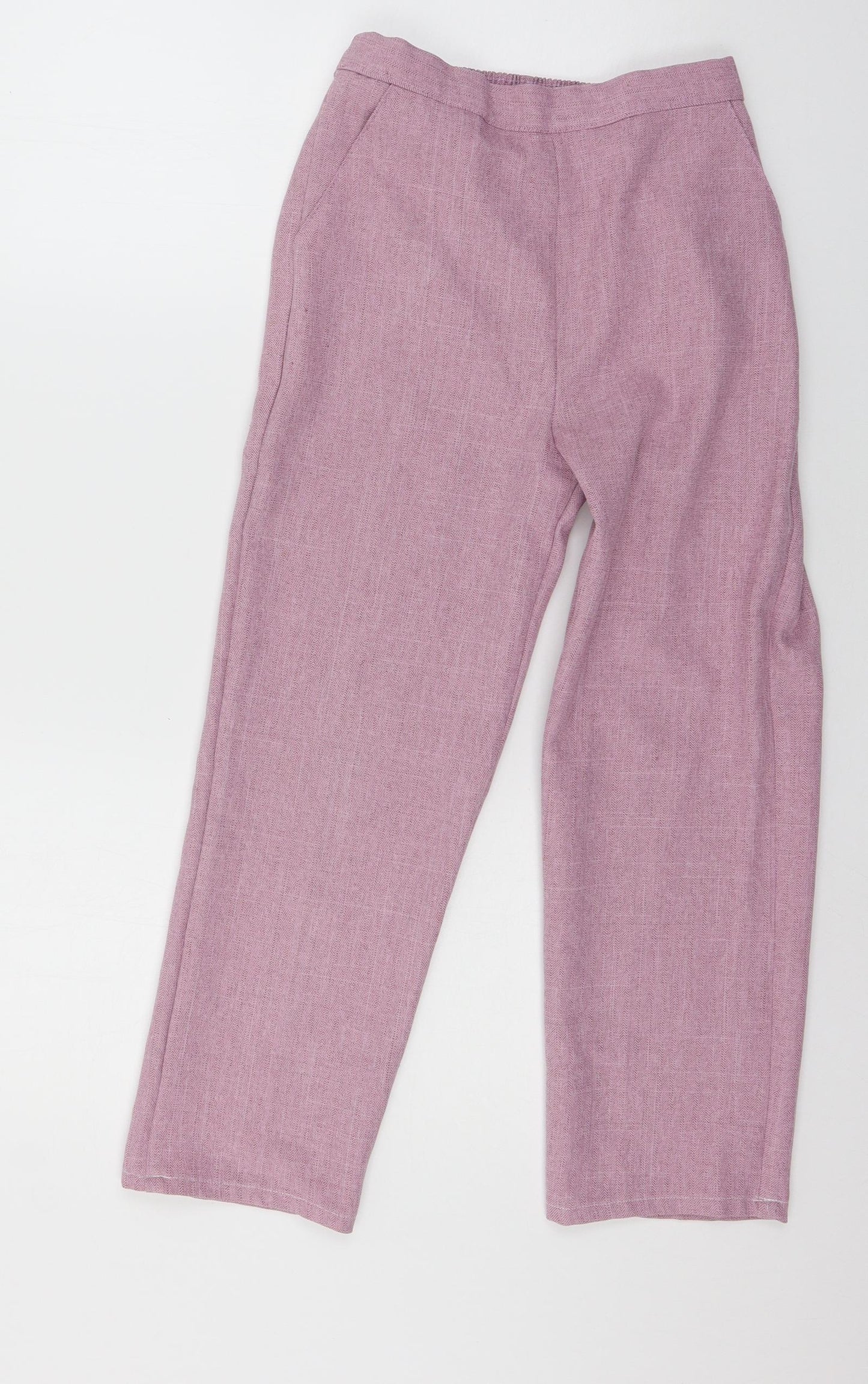 Preworn Womens Pink   Trousers  Size 8 L22 in