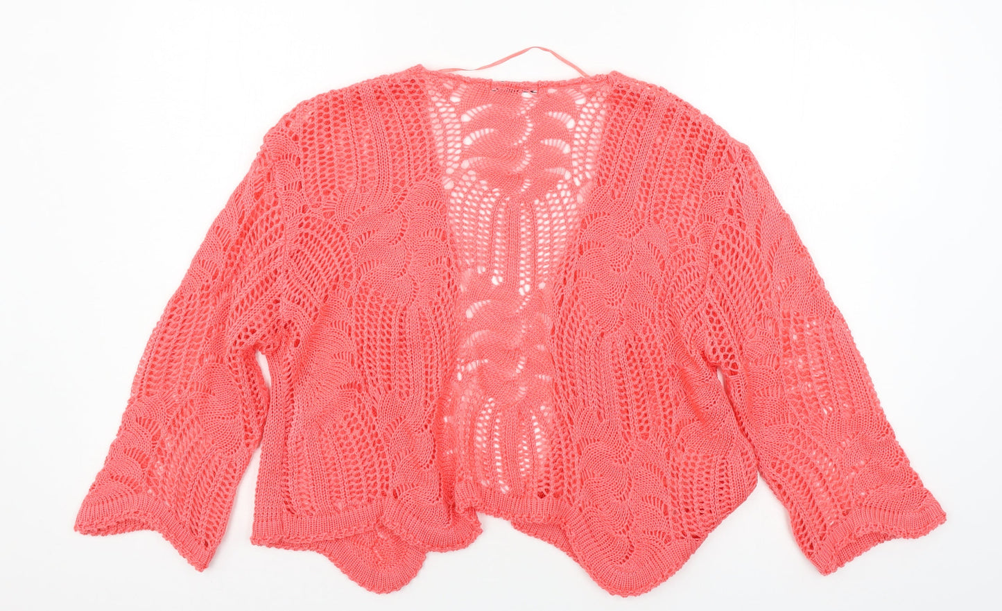 Simply Stock Shop Womens Pink  Knit Cardigan Jumper Size L
