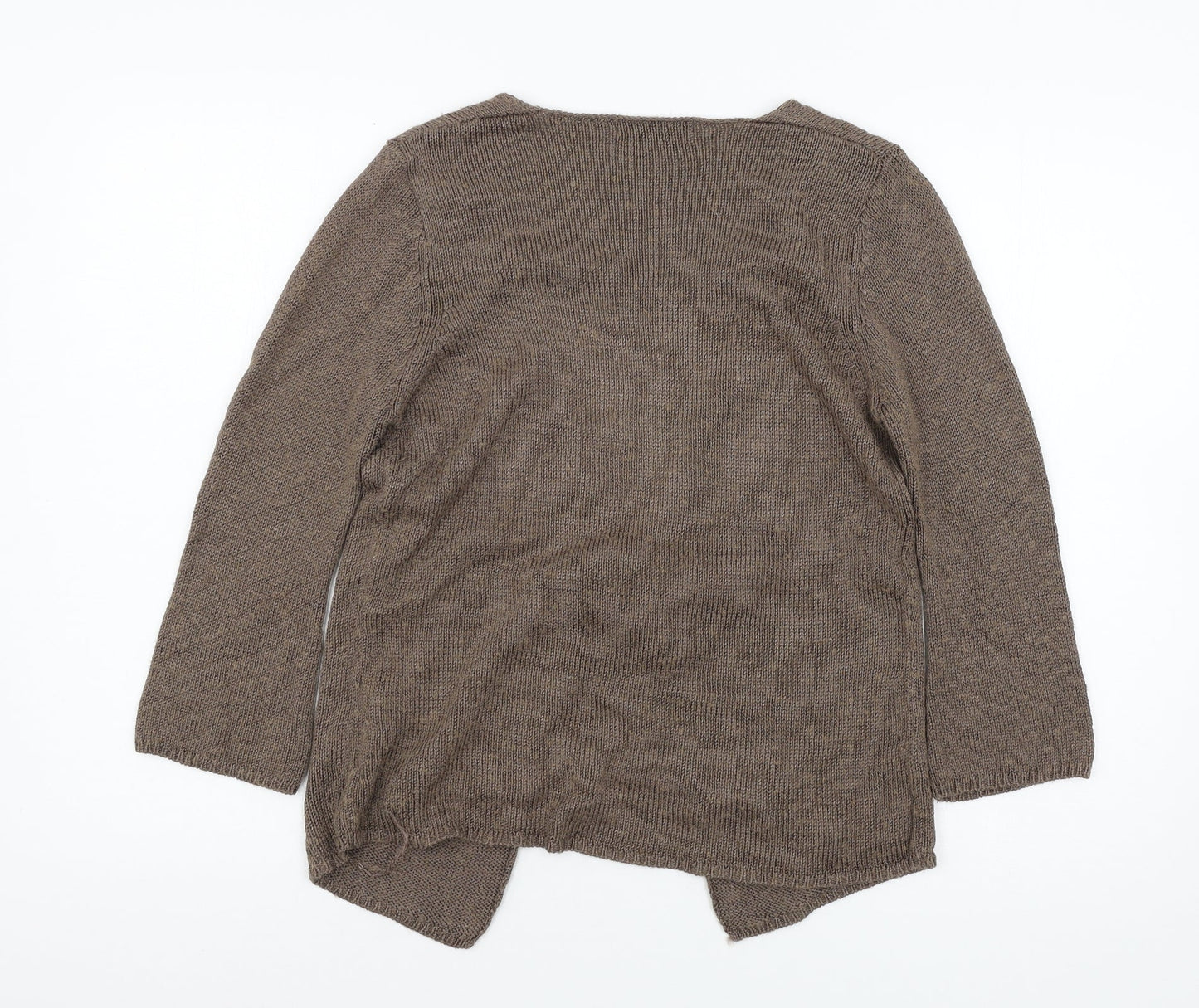 Marks and Spencer Womens Brown  Knit Pullover Jumper Size 14