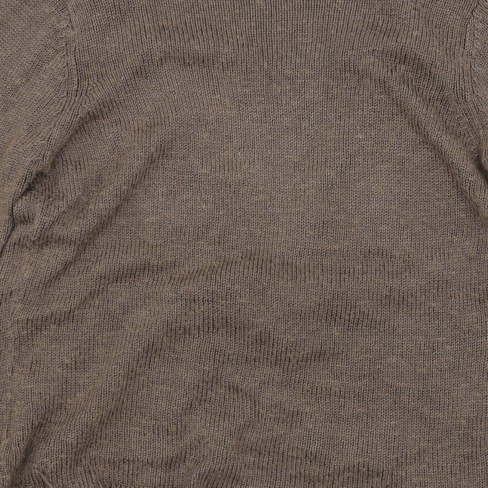 Marks and Spencer Womens Brown  Knit Pullover Jumper Size 14