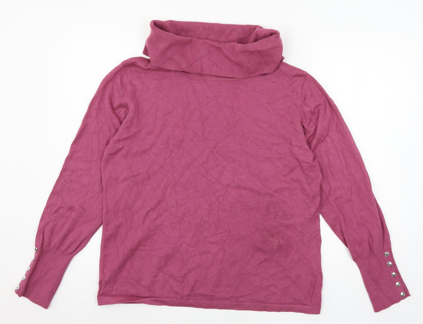 Mitzy Womens Pink  Knit Pullover Jumper Size XL