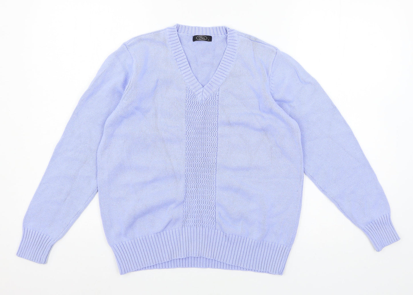 Bonmarché Womens Blue  Knit Pullover Jumper Size S