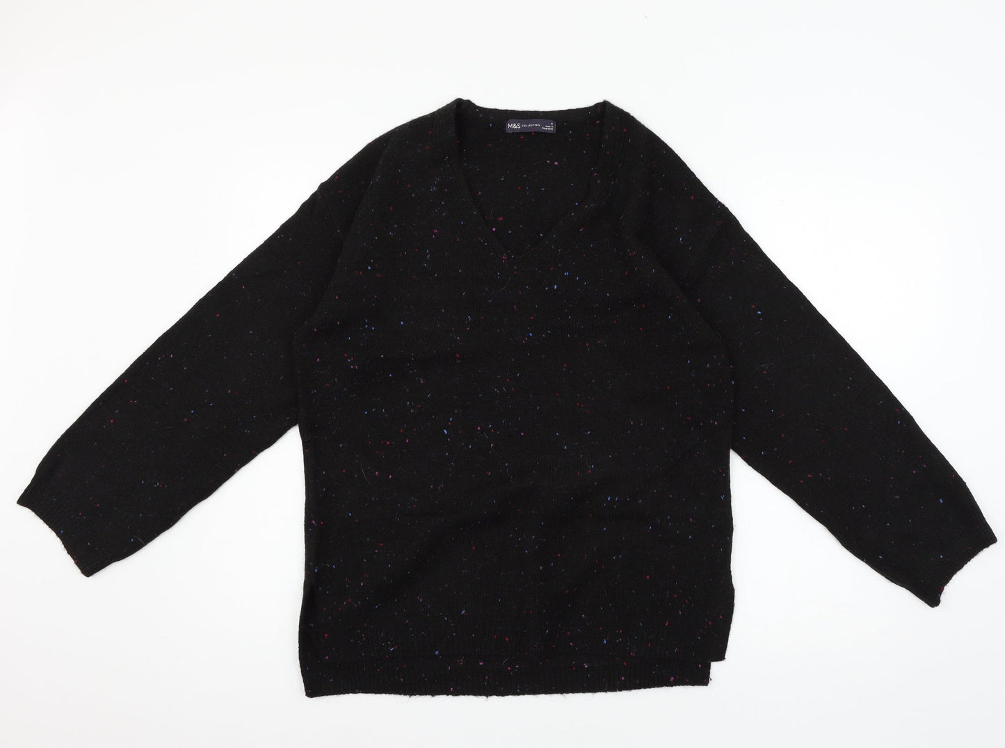 Marks and Spencer Womens Black  Knit Pullover Jumper Size S