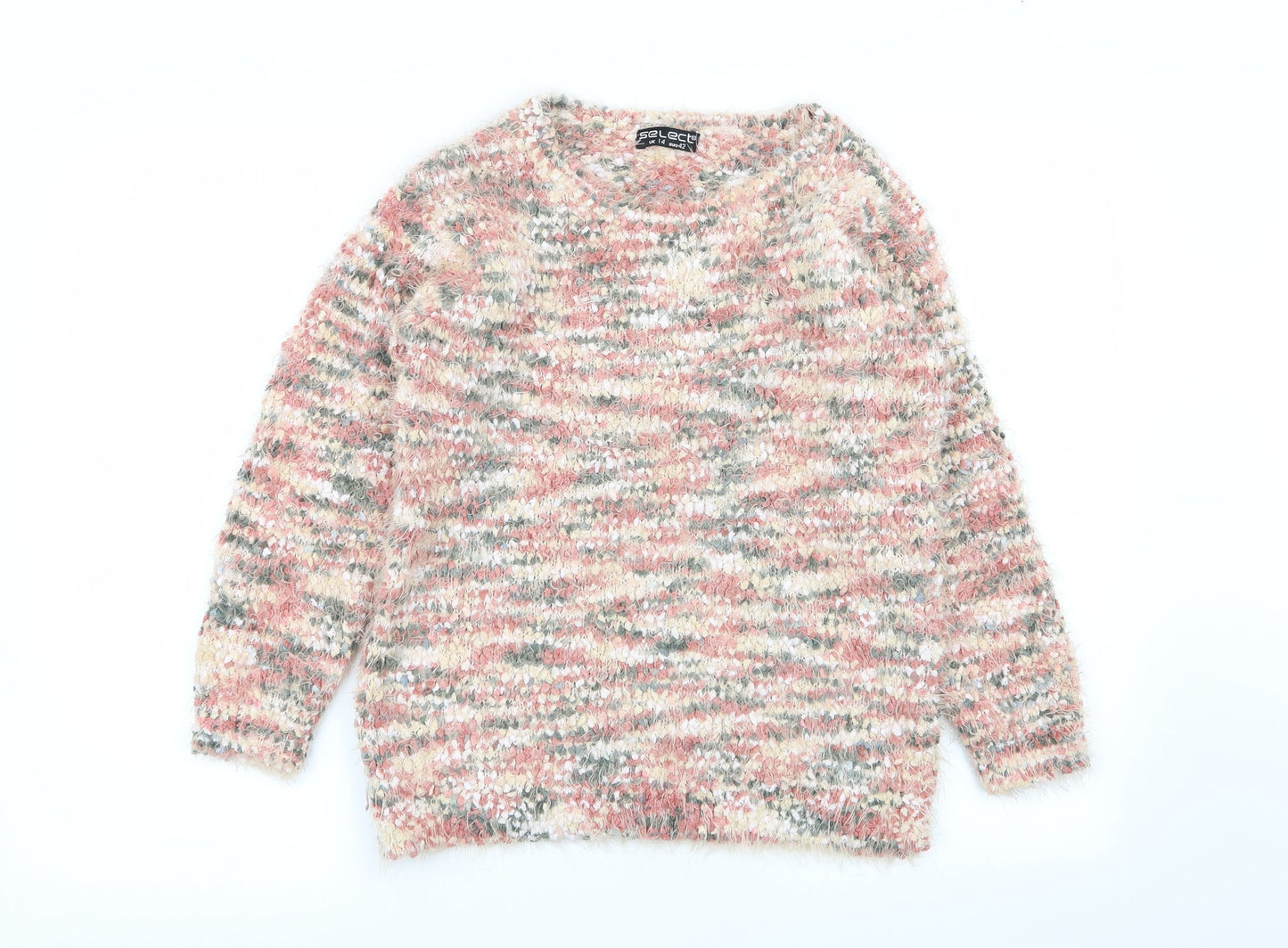 Select Womens Multicoloured   Pullover Jumper Size 14