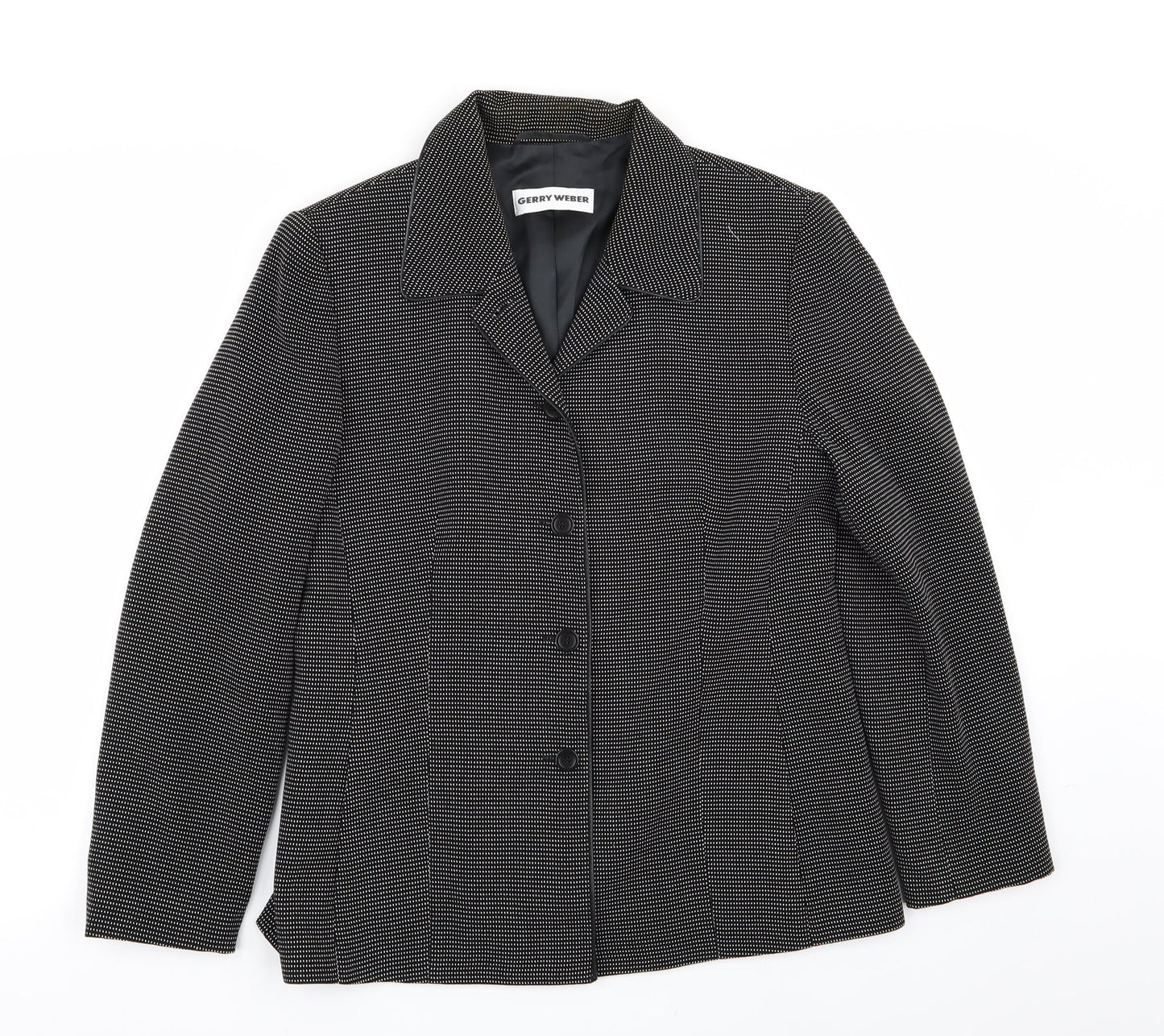 gerry webber Womens Black Polka Dot  Jacket Blazer Size 10