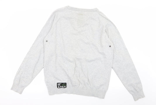 leibreve Mens Grey   Pullover Jumper Size XL