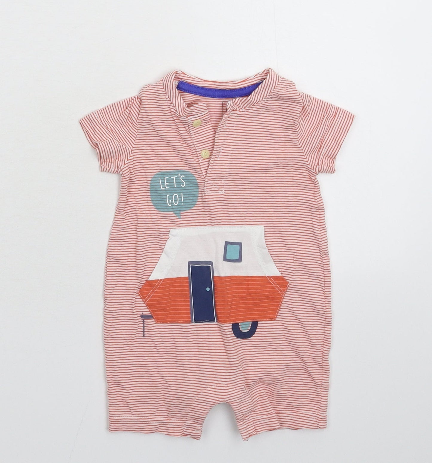 Gap Baby Red Striped  Babygrow One-Piece Size 3-6 Months