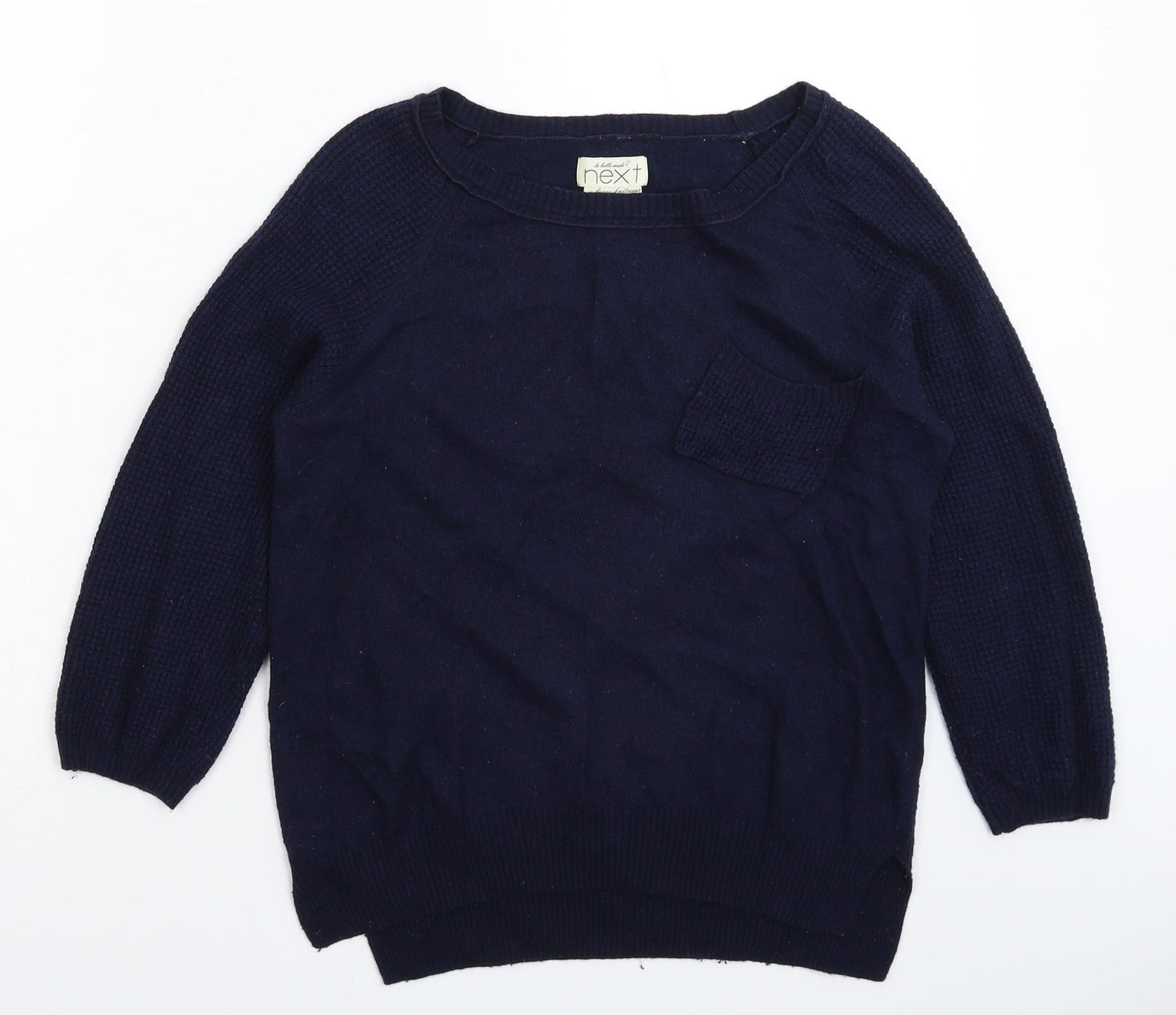 NEXT Womens Blue  Knit Pullover Jumper Size 8