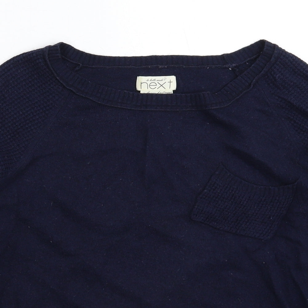 NEXT Womens Blue  Knit Pullover Jumper Size 8