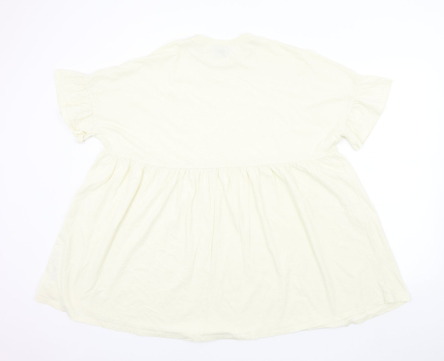 ASOS Womens Beige Colourblock  Basic T-Shirt Size 6